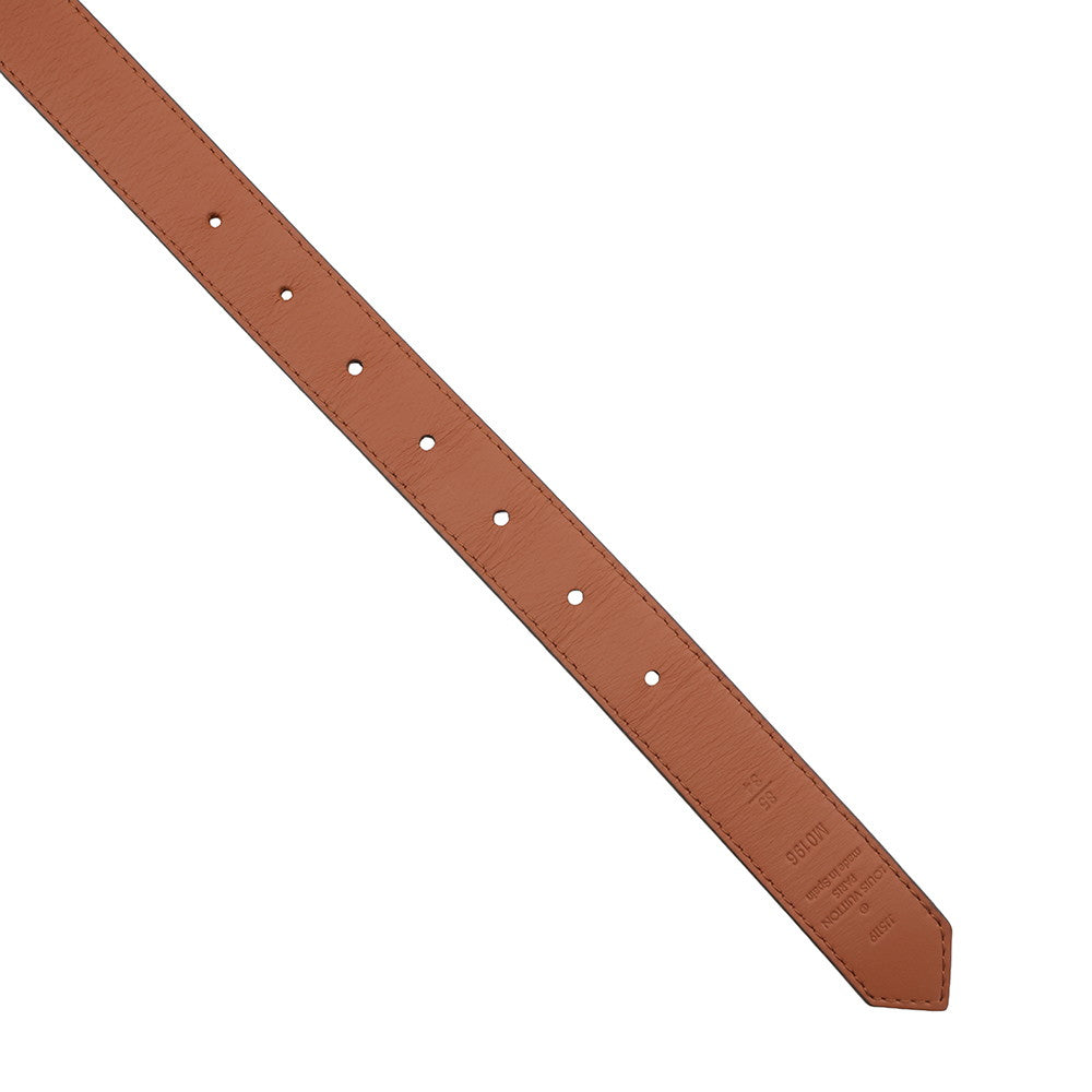 LOUIS VUITTON Belt・Dauphine 25MM Reversible Size 85/34 BrownM0196V Monogram Plain Calf Leather