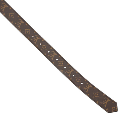 LOUIS VUITTON Belt・Dauphine 25MM Reversible Size 85/34 BrownM0196V Monogram Plain Calf Leather