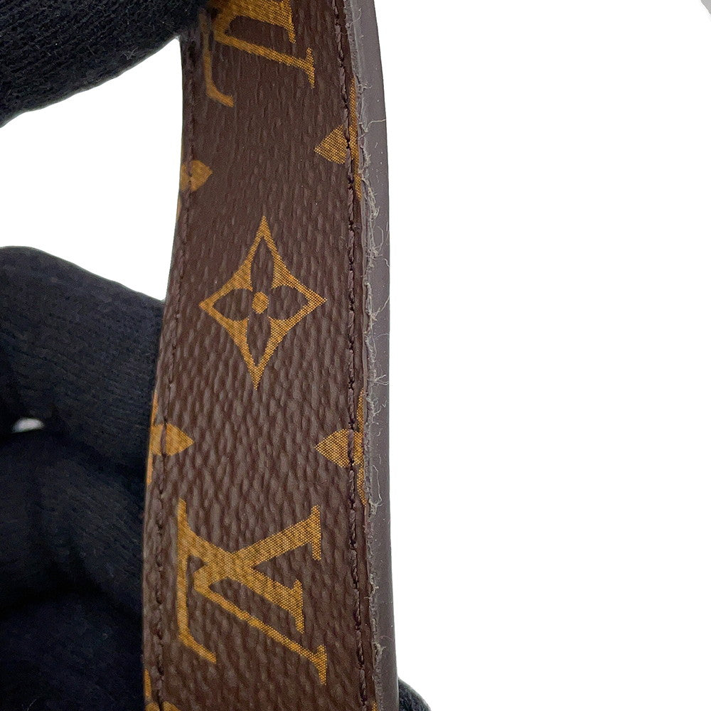 LOUIS VUITTON Belt・Dauphine 25MM Reversible Size 85/34 BrownM0196V Monogram Plain Calf Leather