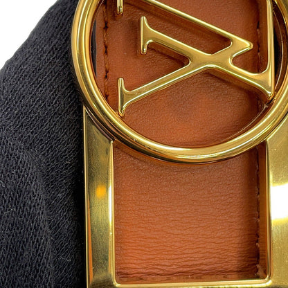 LOUIS VUITTON Belt・Dauphine 25MM Reversible Size 85/34 BrownM0196V Monogram Plain Calf Leather