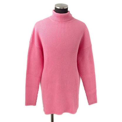 BALENCIAGA Logo Oversized Knit Size XS Pink583089 Cotton100%