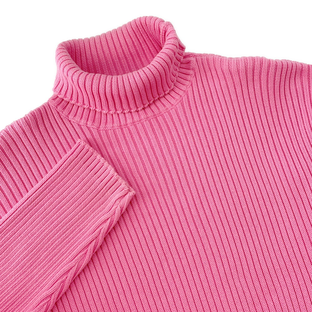 BALENCIAGA Logo Oversized Knit Size XS Pink583089 Cotton100%