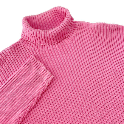 BALENCIAGA Logo Oversized Knit Size XS Pink583089 Cotton100%