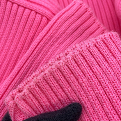 BALENCIAGA Logo Oversized Knit Size XS Pink583089 Cotton100%