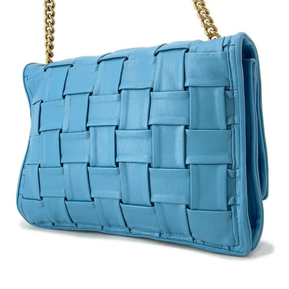 Ferragamo VIVA BOW Vara Ribbon Chainshoulder Bag Light Blue21I446 Leather