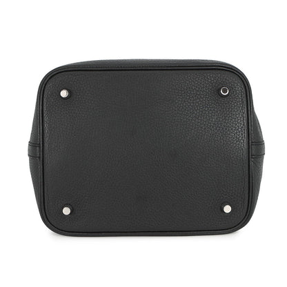 HERMES Picotin Lock Black Taurillon Clemence Size MM