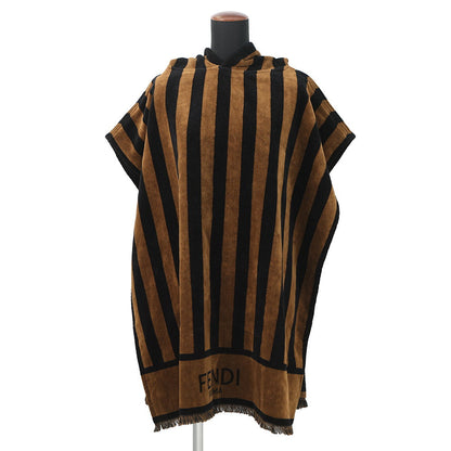 FENDI Pecan Stripe Poncho Brown/BlackFXX996 Cotton100%