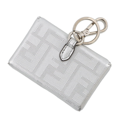 FENDI Nano Bucket Bag Charm Silver/Black7AS206 Leather