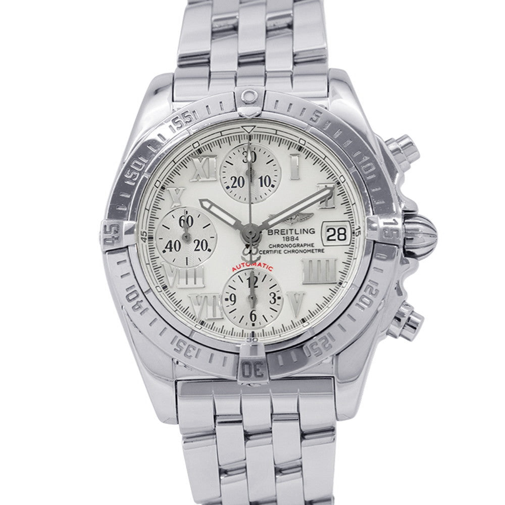 BREITLING Chrono cockpit W38mm Stainless Steel White DialA13358