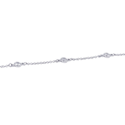 TIFFANY&Co. Elsa Peretti Diamond by the Yard Bracelet60099275 Pt950