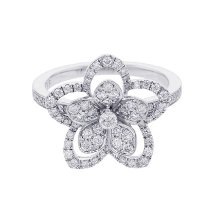 GRAFF Wildflower Diamond Ring Size Approximately No. 9RGR846 18K White Gold
