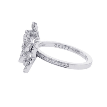 GRAFF Wildflower Diamond Ring Size Approximately No. 9RGR846 18K White Gold