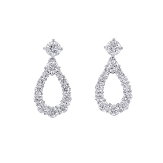 HARRY WINSTON Loop/Earring Size MediumEADPRDMDLP Pt950