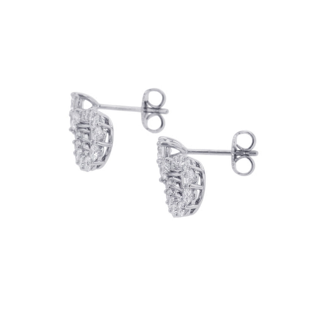 HARRY WINSTON Loop/Earring Size MediumEADPRDMDLP Pt950