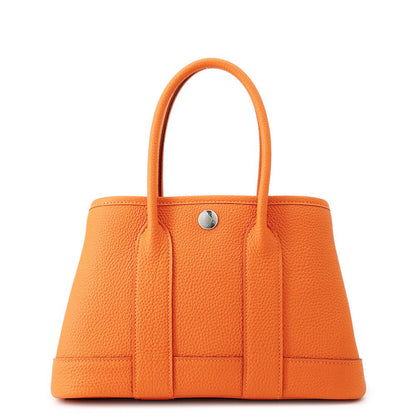 HERMES Neo Garden Orange minyan Negonda Leather Size 23