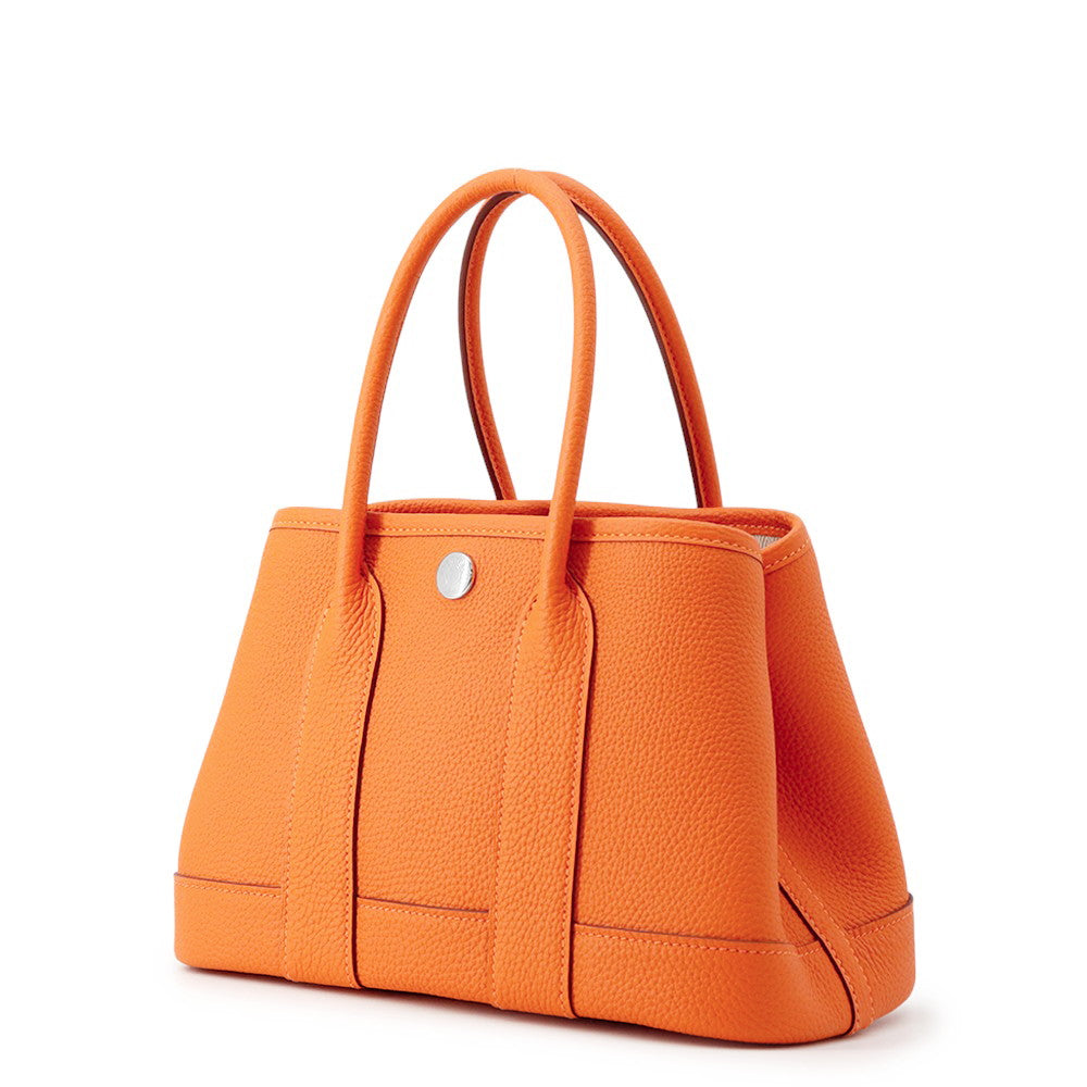 HERMES Neo Garden Orange minyan Negonda Leather Size 23