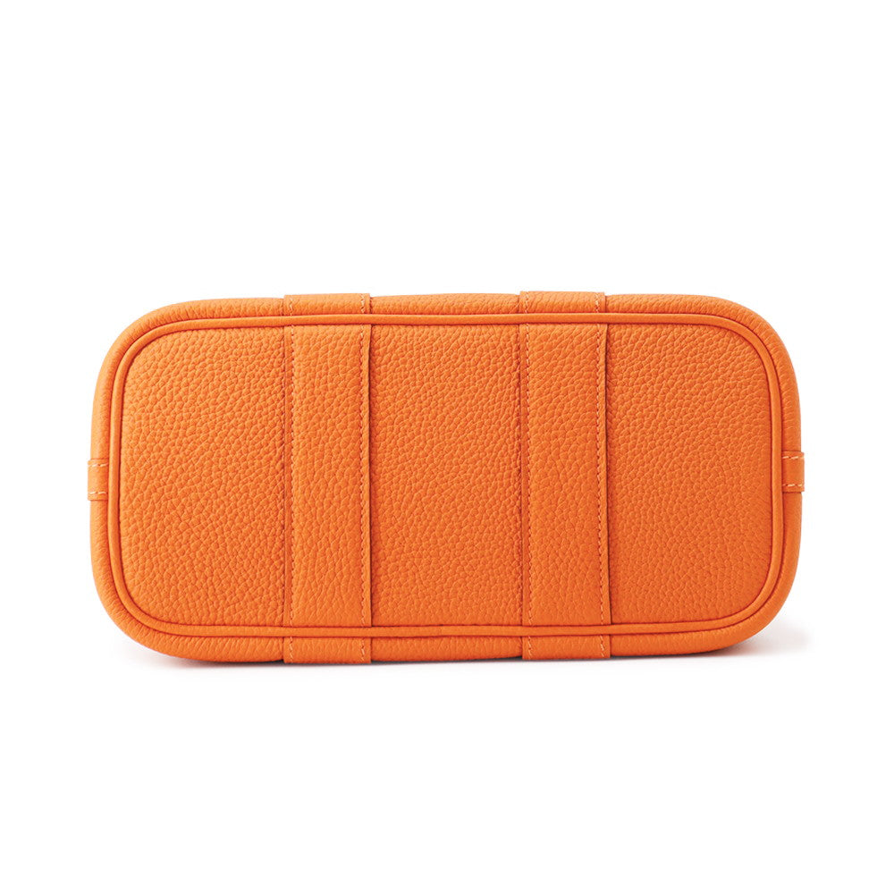 HERMES Neo Garden Orange minyan Negonda Leather Size 23
