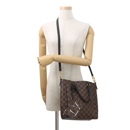 LOUIS VUITTON Belmont NV NoirN60348 Damier Ebene Canvas Size BB