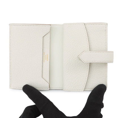 HERMES Bearn Mini Coin purse included mushroom Chevre Myzore Goatskin