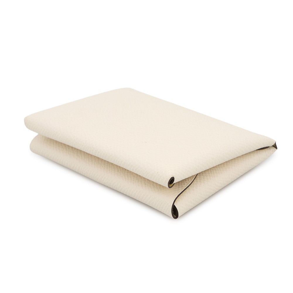 HERMES Calvi Duo Verso Nata / Jaune Poussin Epsom