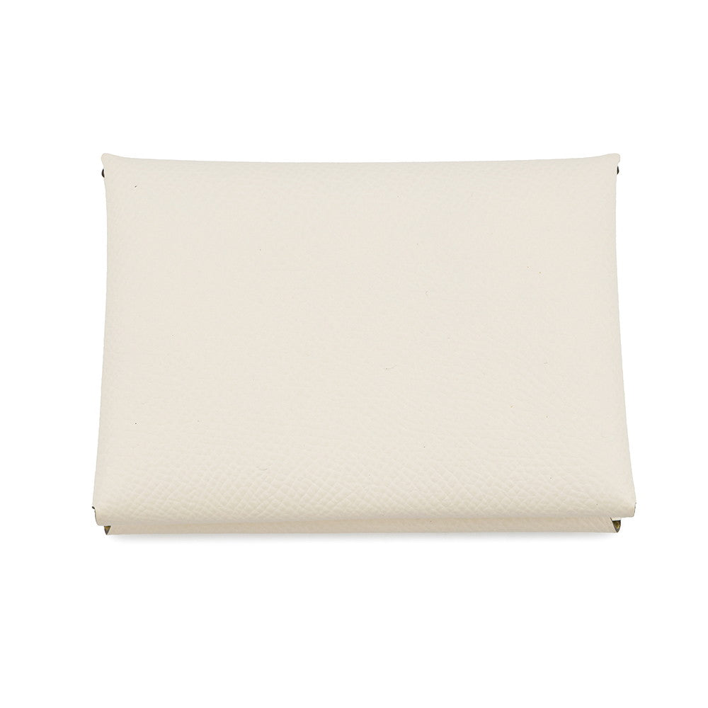 HERMES Calvi Duo Verso Nata / Jaune Poussin Epsom