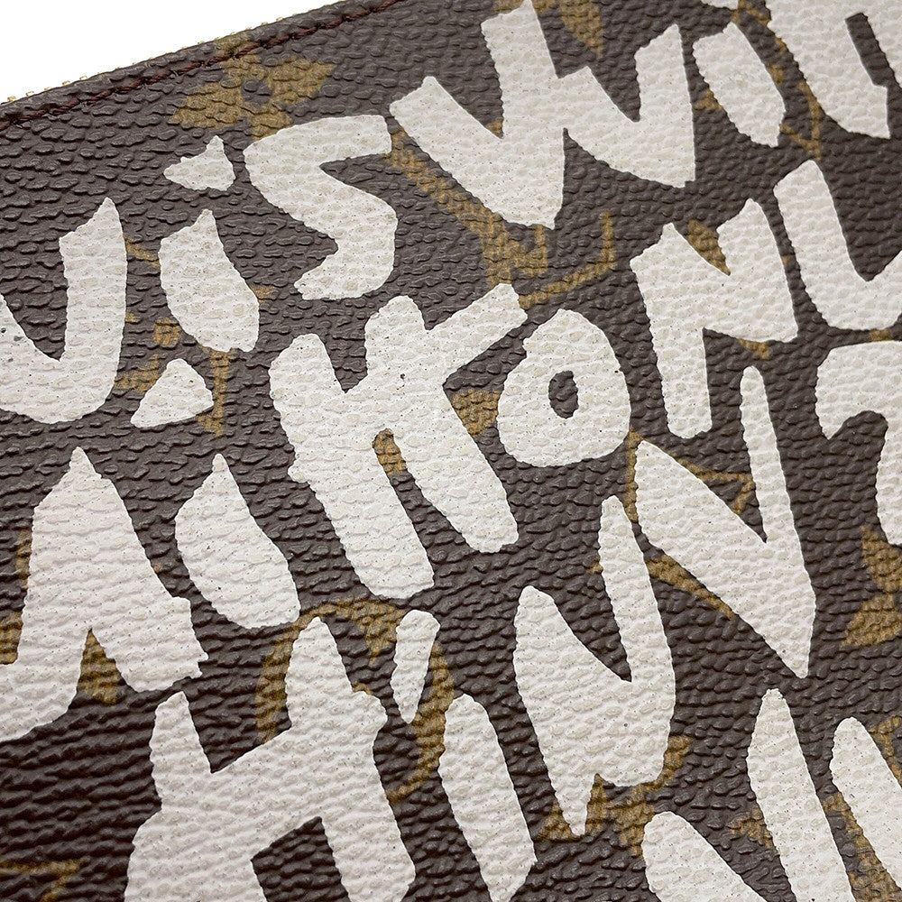 LOUIS VUITTON Pochette Accessoires White/BrownM92192 Monogram・Graffiti