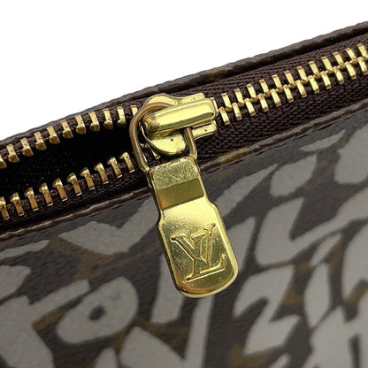 LOUIS VUITTON Pochette Accessoires White/BrownM92192 Monogram・Graffiti