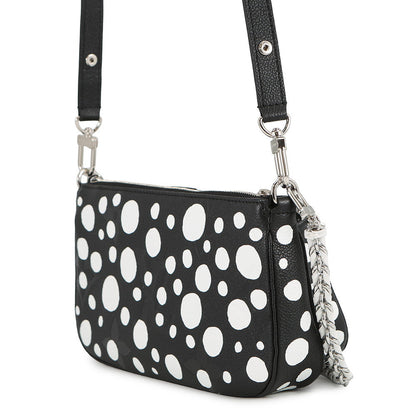 LOUIS VUITTON LV x YK Multi・Pochette Accessoires NoirM46410 Monogram Empreinte Leather Infinity Dot