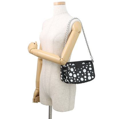 LOUIS VUITTON LV x YK Multi・Pochette Accessoires NoirM46410 Monogram Empreinte Leather Infinity Dot