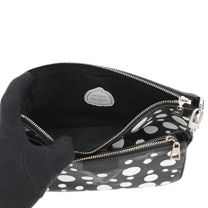 LOUIS VUITTON LV x YK Multi・Pochette Accessoires NoirM46410 Monogram Empreinte Leather Infinity Dot