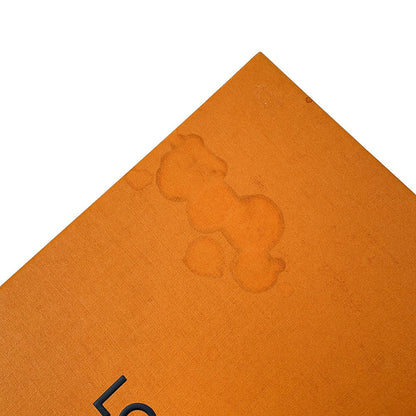 LOUIS VUITTON Carre・Catogram Size 90 Brown/OrangeMP2266 Silk100%