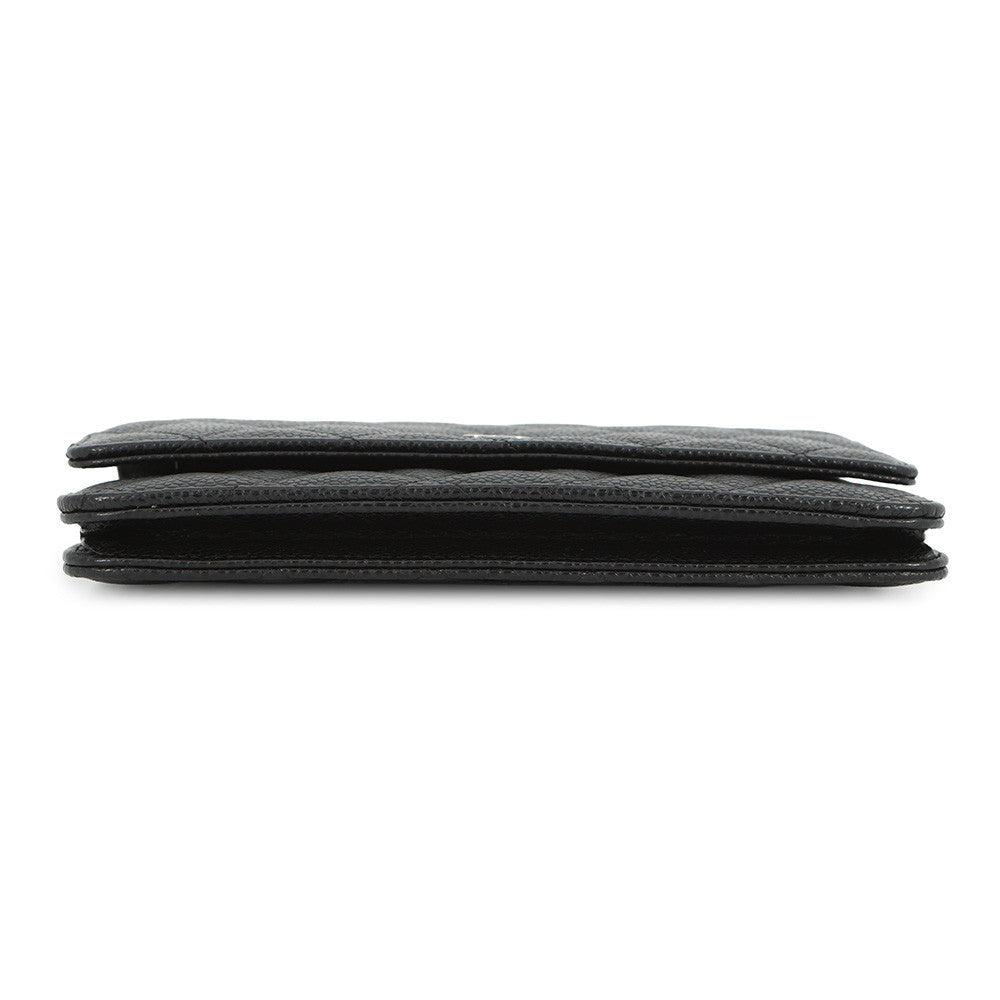 CHANEL Matelasse Chain wallet BlackAP0250 Caviar Leather