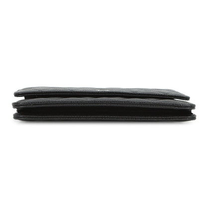 CHANEL Matelasse Chain wallet BlackAP0250 Caviar Leather