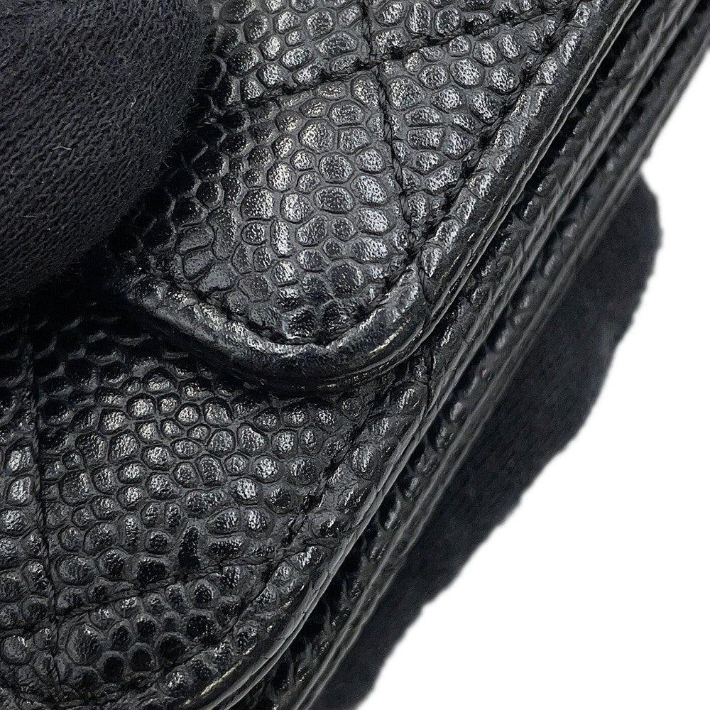 CHANEL Matelasse Chain wallet BlackAP0250 Caviar Leather