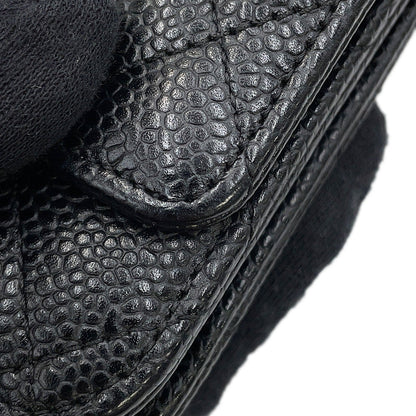 CHANEL Matelasse Chain wallet BlackAP0250 Caviar Leather