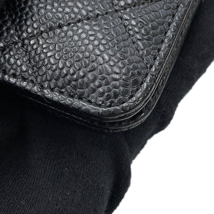 CHANEL Matelasse Chain wallet BlackAP0250 Caviar Leather