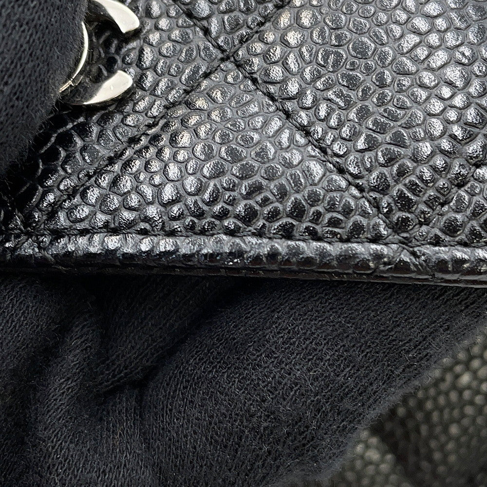 CHANEL Matelasse Chain wallet BlackAP0250 Caviar Leather