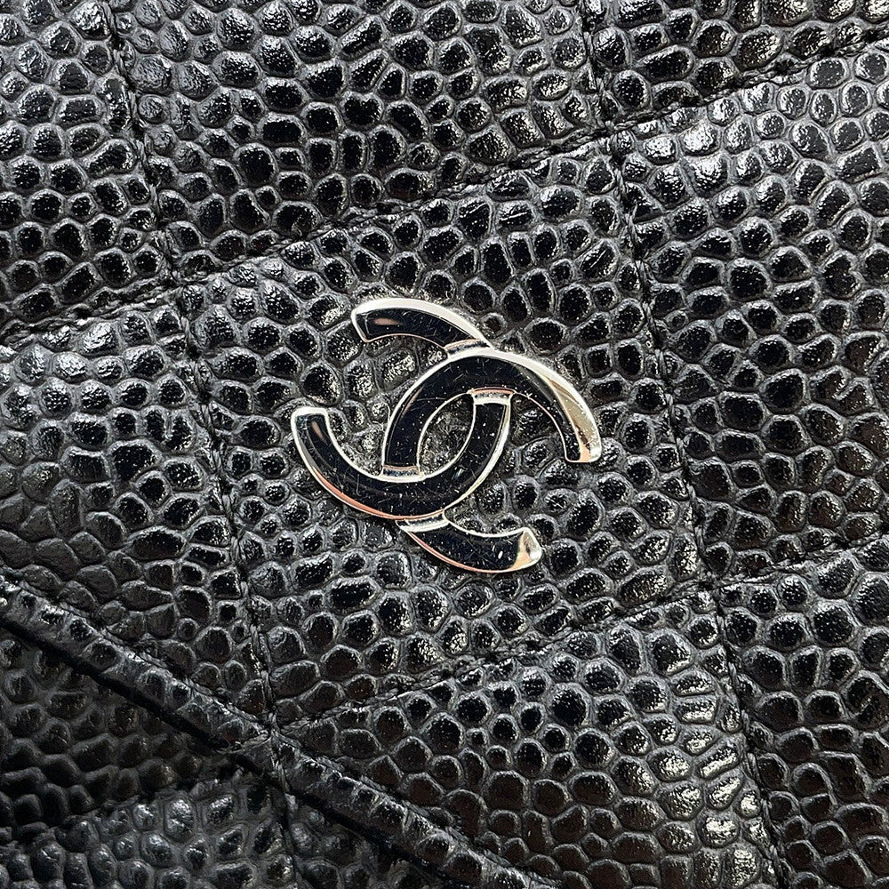 CHANEL Matelasse Chain wallet BlackAP0250 Caviar Leather