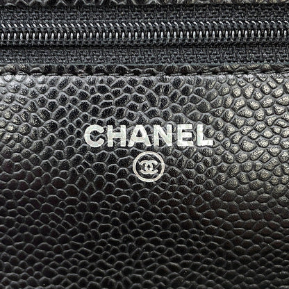 CHANEL Matelasse Chain wallet BlackAP0250 Caviar Leather