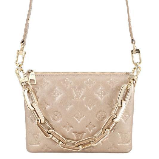 LOUIS VUITTON Coussin GoldM22396 Lambskin Size BB