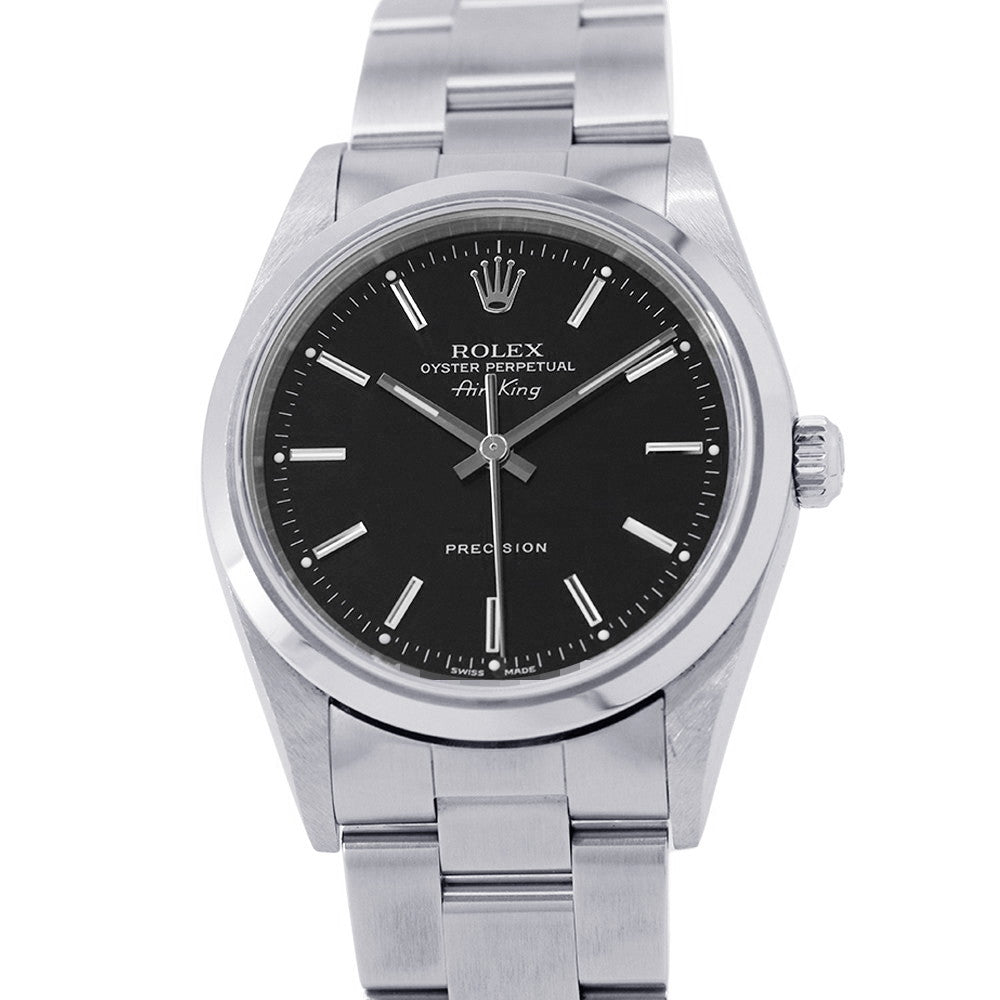 ROLEX Air-King W34mm Stainless Steel Black Dial14000M