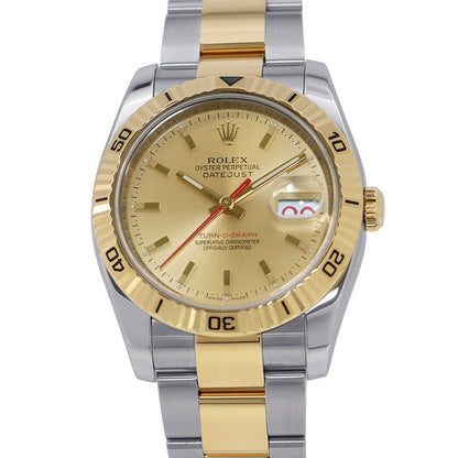 ROLEX Datejust Turn-O-Graph W36mm Stainless Steel K18YG Champagne Dial116263