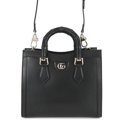GUCCI Diana Tote Bag Black832982 Leather Size Medium