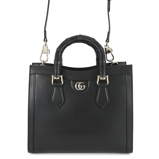 GUCCI Diana Tote Bag Black832982 Leather Size Medium