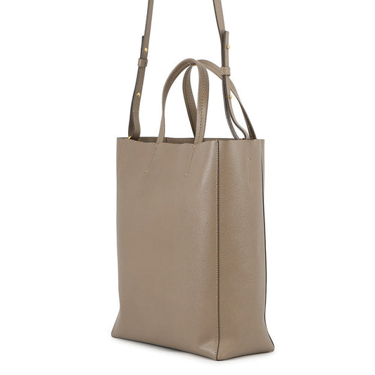 CELINE Vertical Cavas Taupe Grey189813XBA Calf Leather Size Small