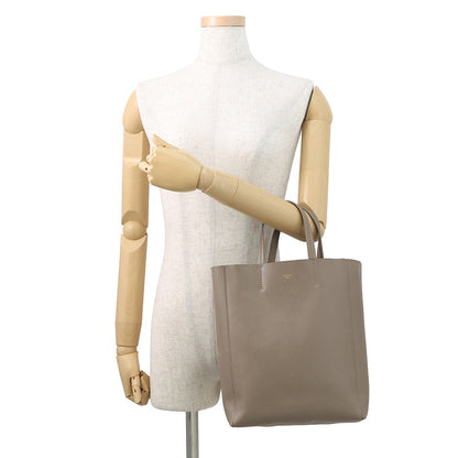 CELINE Vertical Cavas Taupe Grey189813XBA Calf Leather Size Small