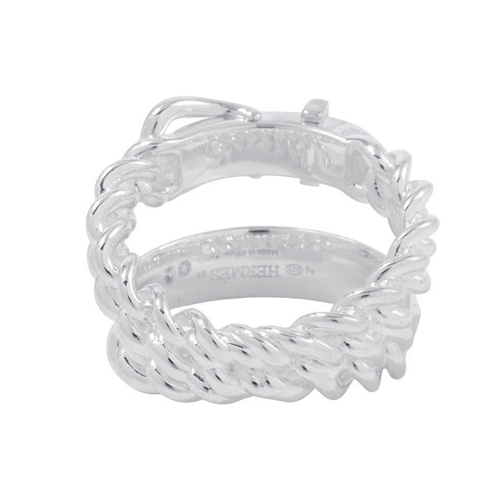 HERMES BoucleSellier Inflexible Ring Size 61/#21 SV925
