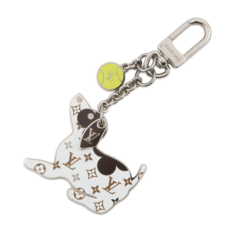 LOUIS VUITTON Monogram Bijoux Sac・LV Dog White/BrownM00747 Metal