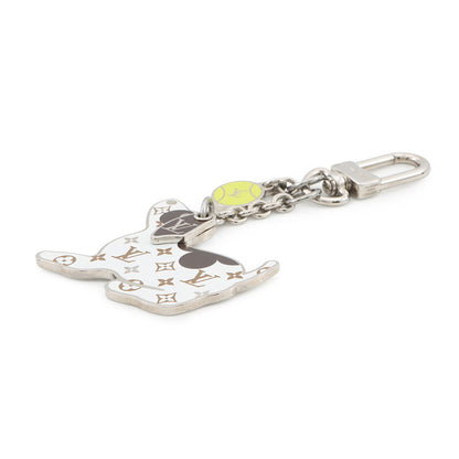 LOUIS VUITTON Monogram Bijoux Sac・LV Dog White/BrownM00747 Metal