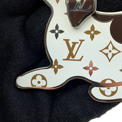 LOUIS VUITTON Monogram Bijoux Sac・LV Dog White/BrownM00747 Metal
